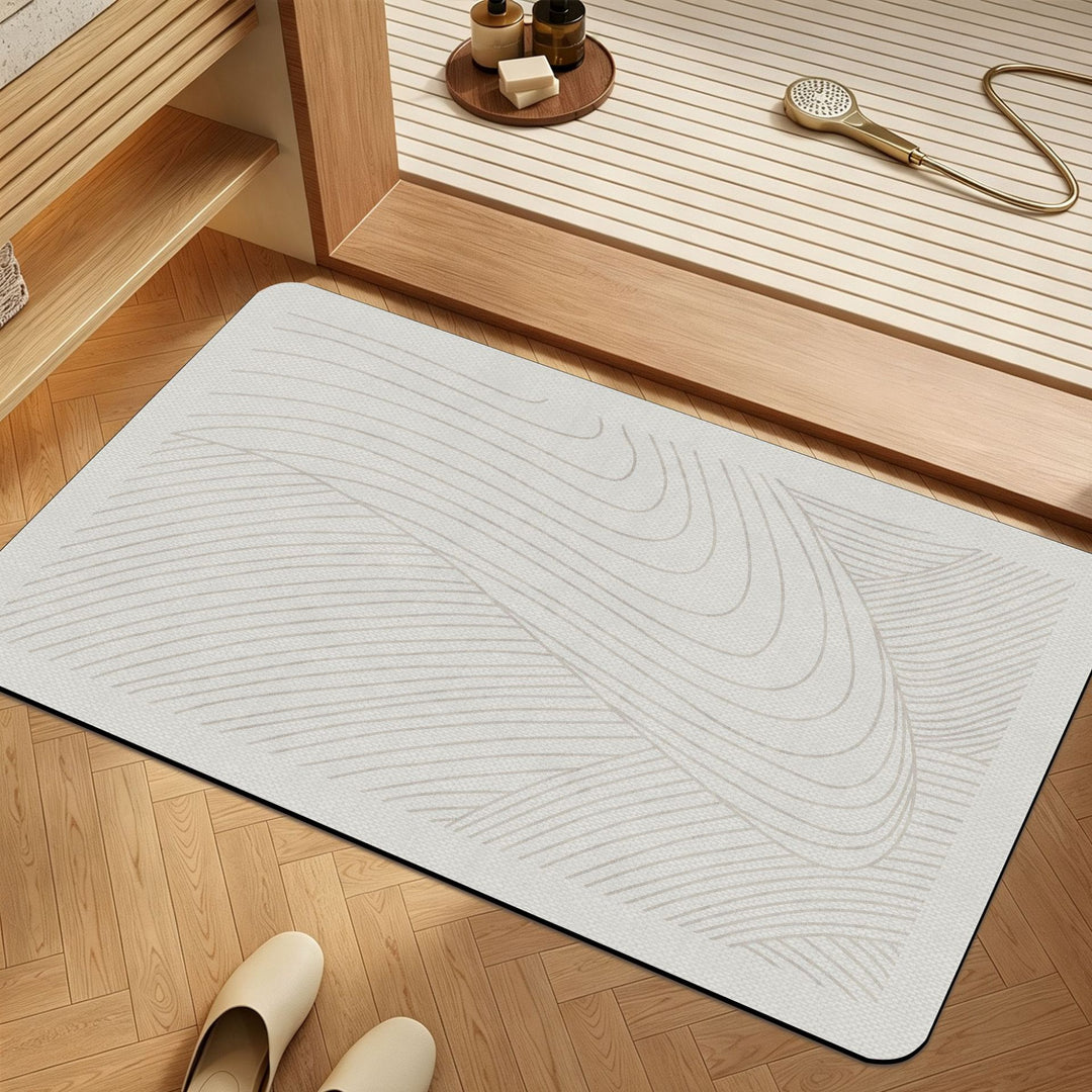 Geometric Patterned Bathroom Mat Kalsten