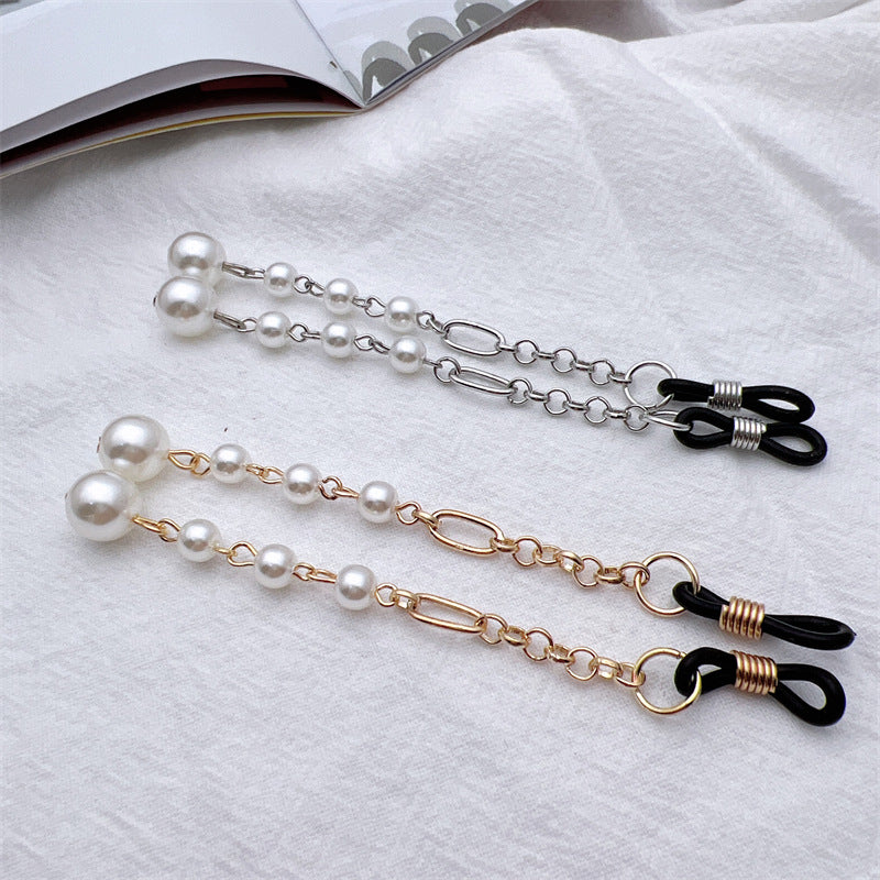 Elegant Pearl-Linked Eyewear Chain Kalsten