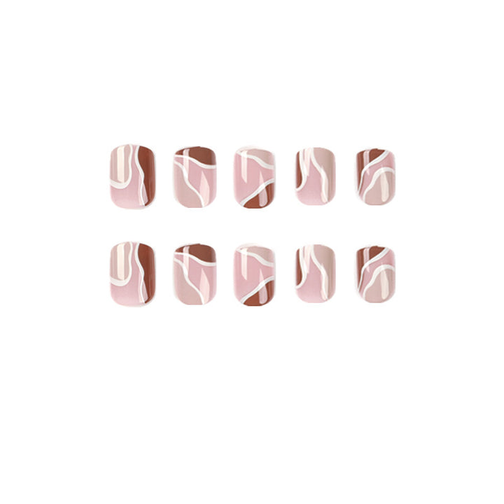 Elegant Nail Art with Geometric Design Kalsten