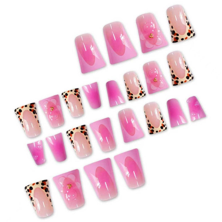 Artistic Floral Stiletto Nail Art Extensions Kalsten