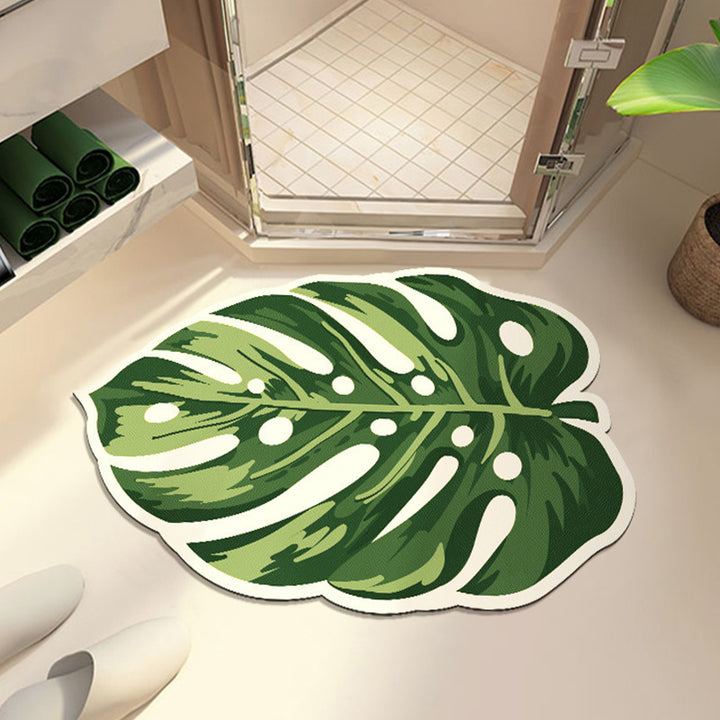 Leaf-Shaped Bath Mat Kalsten