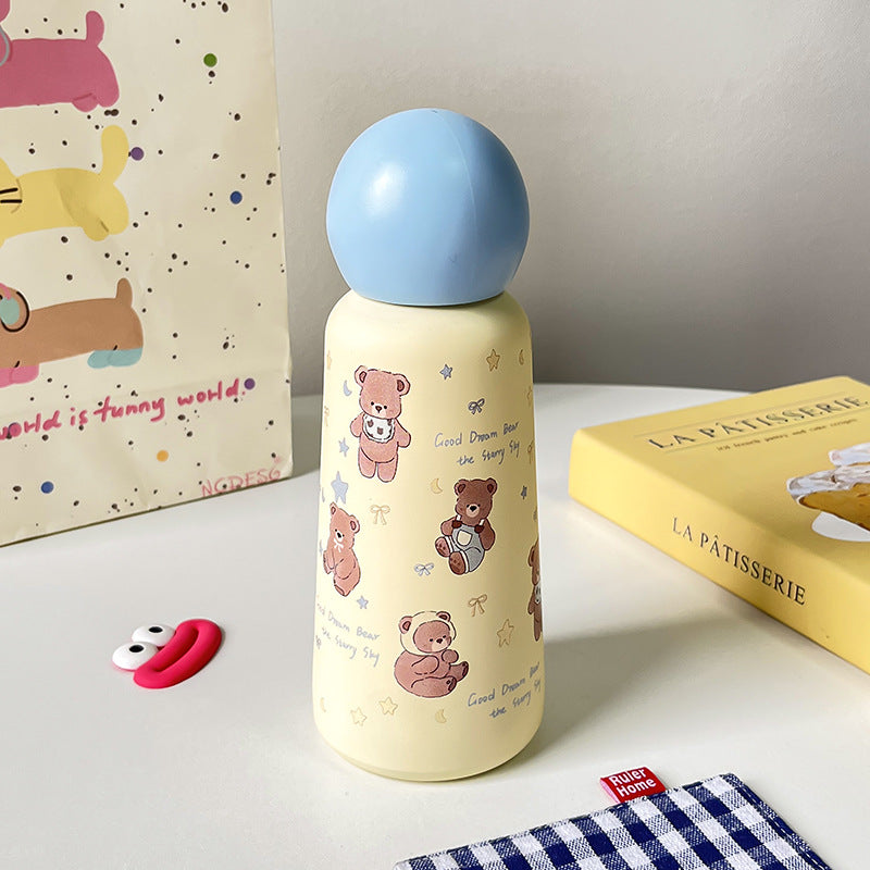 Women's Insulated Bottle with Cute Bear Design Kalsten
