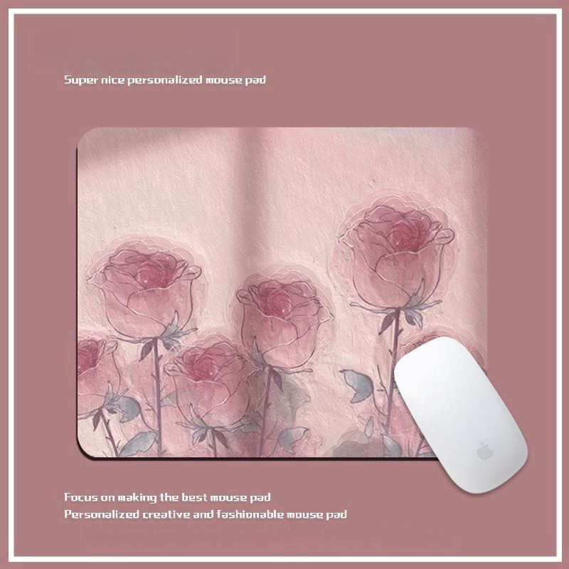 Personalized Floral Mouse Pad
