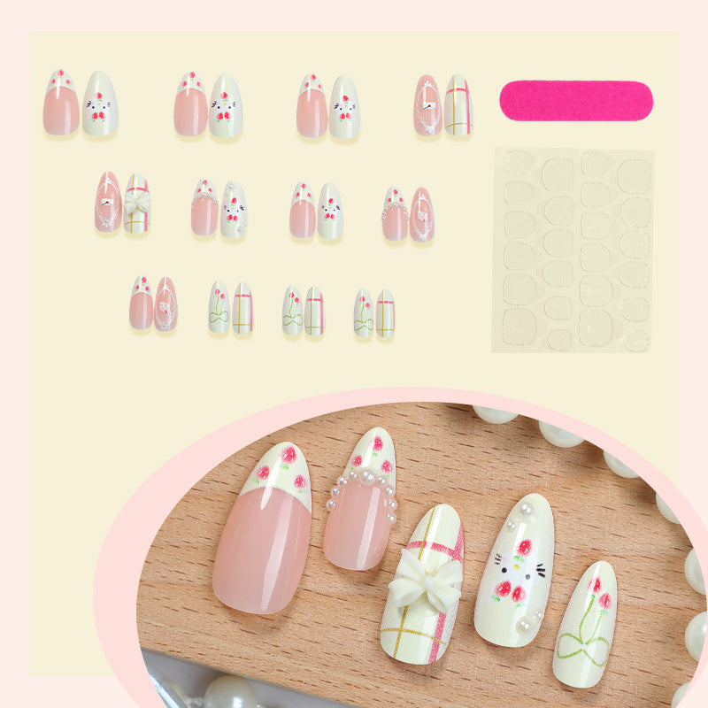 Artistic Decorative Press-On Nail Set Kalsten