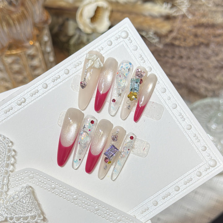 Stylish Decorative Press-On Nail Set Kalsten