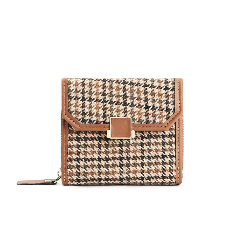 Textured Fabric Zip Wallet Kalsten