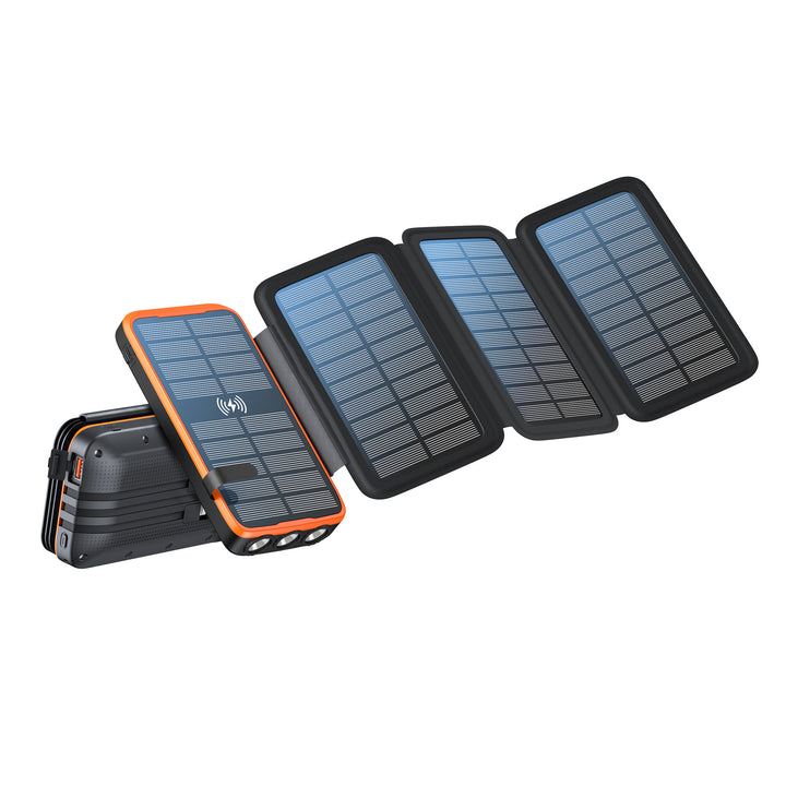 Portable Solar Powerbank with Wireless Charging and LED Lamp Kalsten