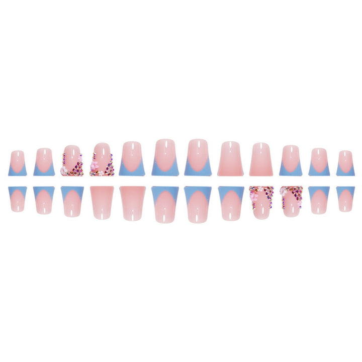 Decorative Floral Press-On Nail Enhancements Kalsten