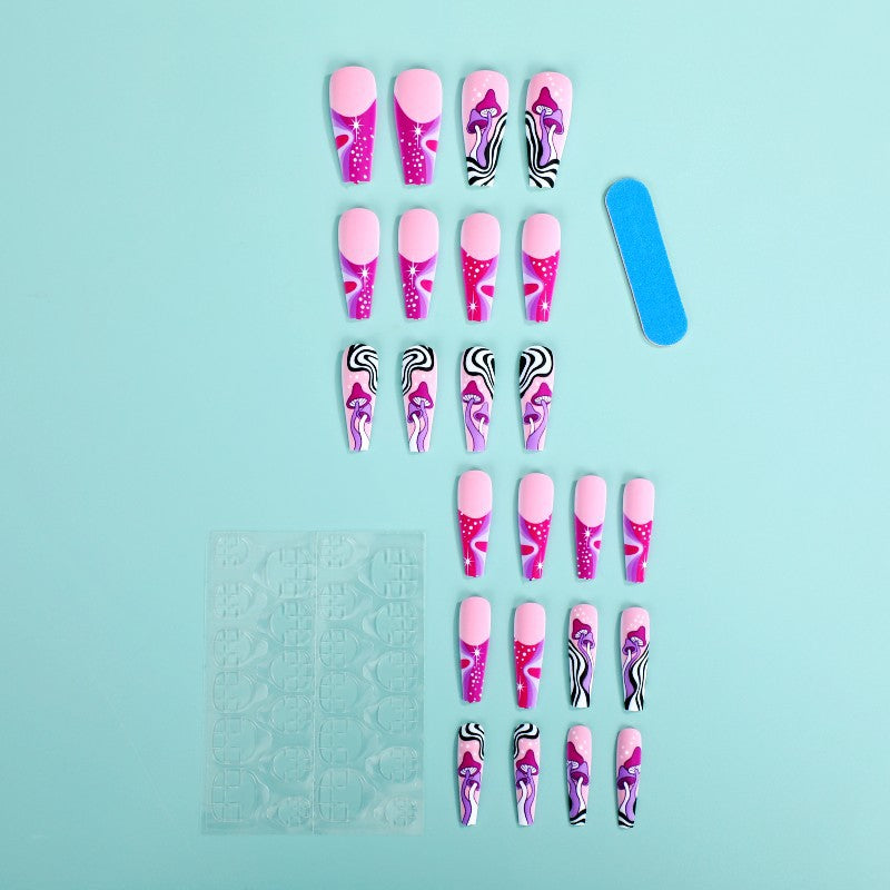Artificial nails in modern abstract design Kalsten