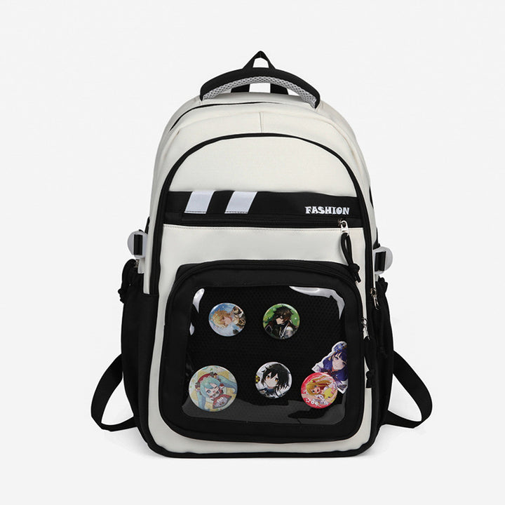 Stylish Graphic Patch Backpack Kalsten