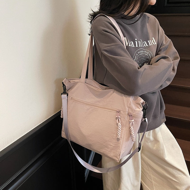 Multi-Pocket Travel Shoulder Tote
