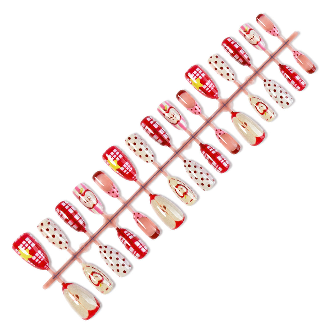 Stylish art nail set with cheerful fruit designs Kalsten
