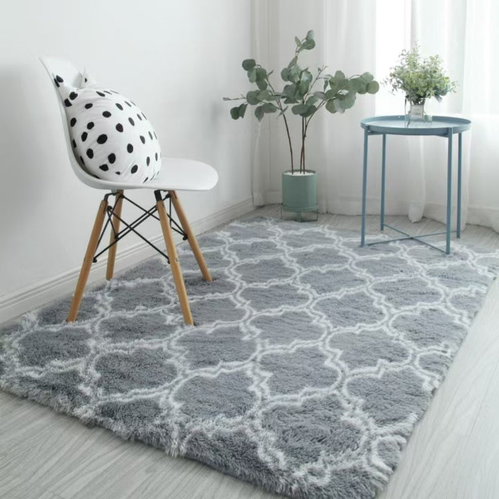 Geometric Plush Area Rug