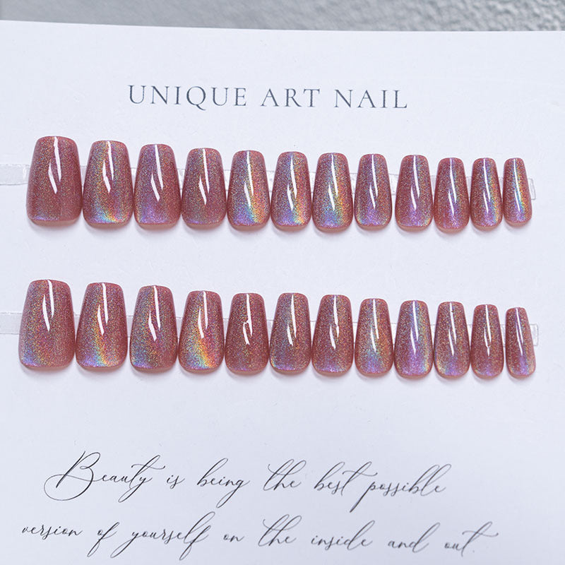 Shimmering Press-On Nail Art Set