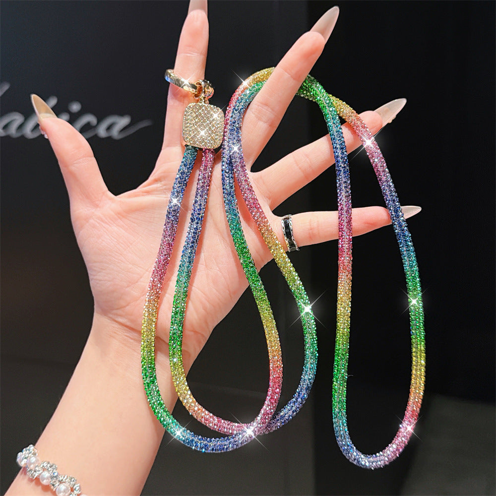Rhinestone-Embellished Eyewear Lanyard Kalsten