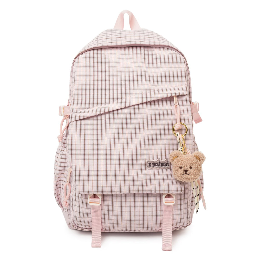 Stylish Grid Pattern Backpack Kalsten