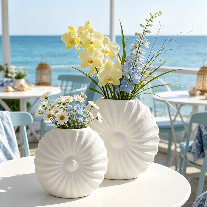 Artistic Fluted Decorative Planter Kalsten