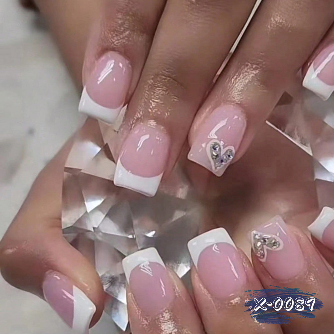 Elegant French Tip Acrylic Nail Art Kit  1790958233
