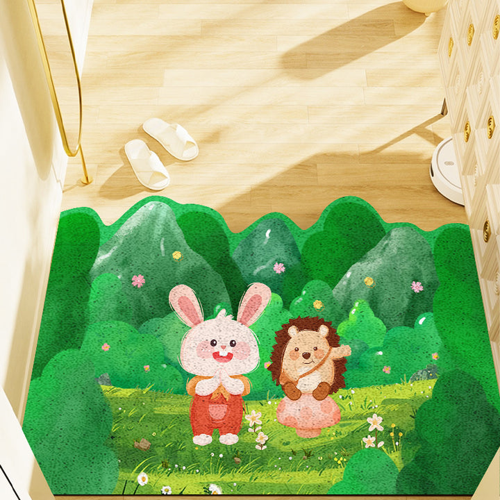 Playful Animal-Themed Bath Mat