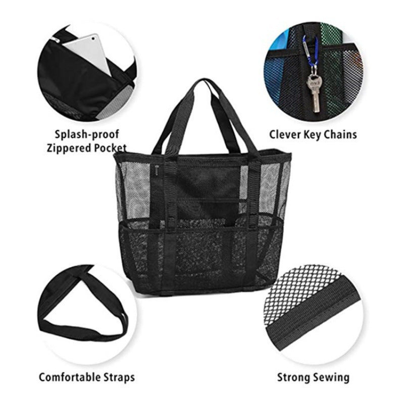 Spacious mesh beach bag Kalsten