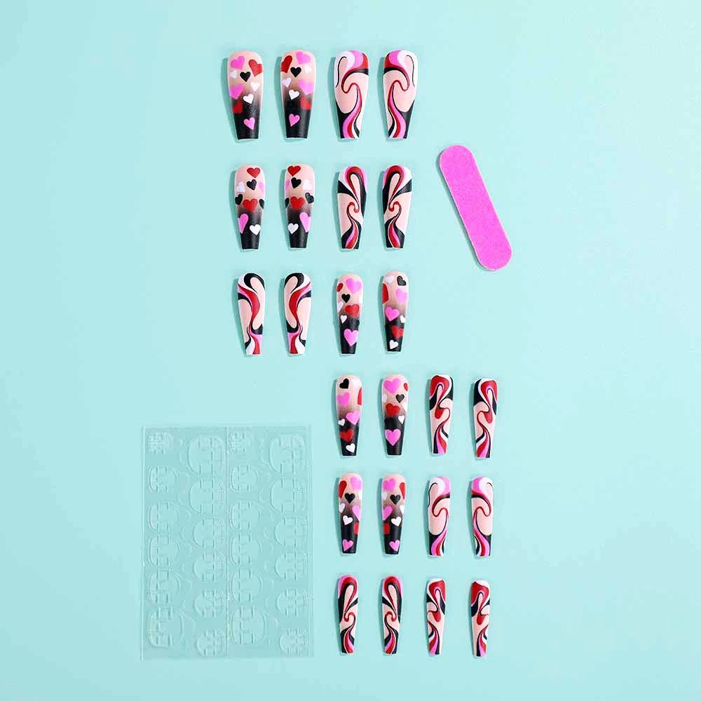 Creative Heart Pattern Art Nails Kalsten