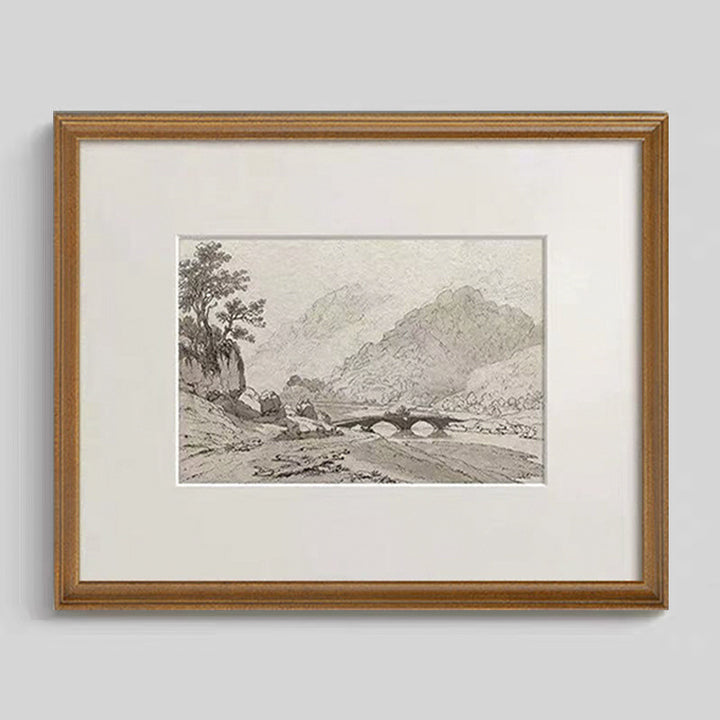 Framed Vintage Landscape Art