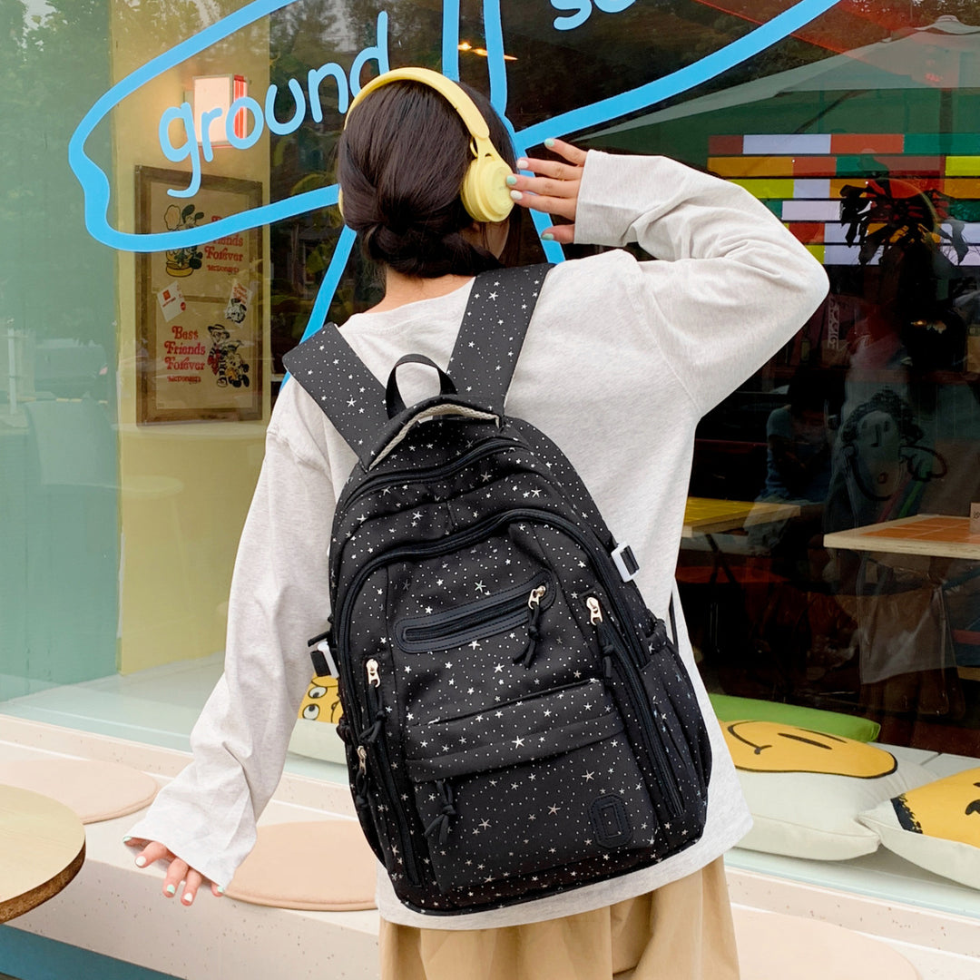 Star Patterned Backpack Kalsten