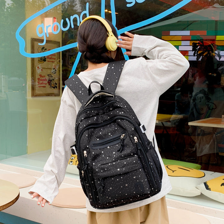 Star Patterned Backpack Kalsten