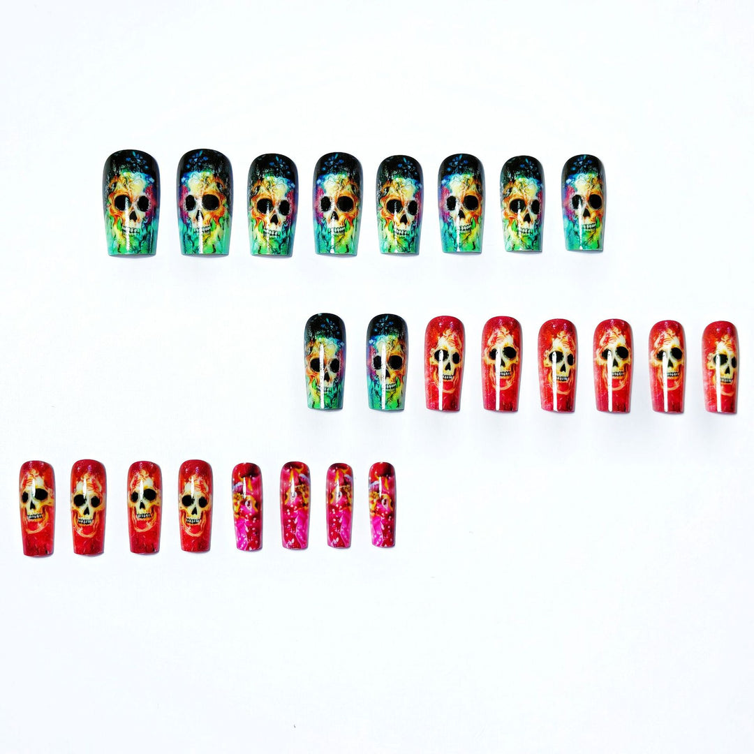Artistic Skull Nail Art Kalsten
