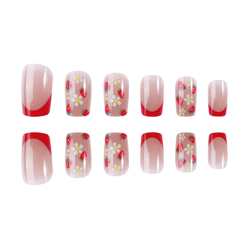 Floral Acrylic Nail Art