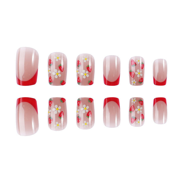 Floral Acrylic Nail Art