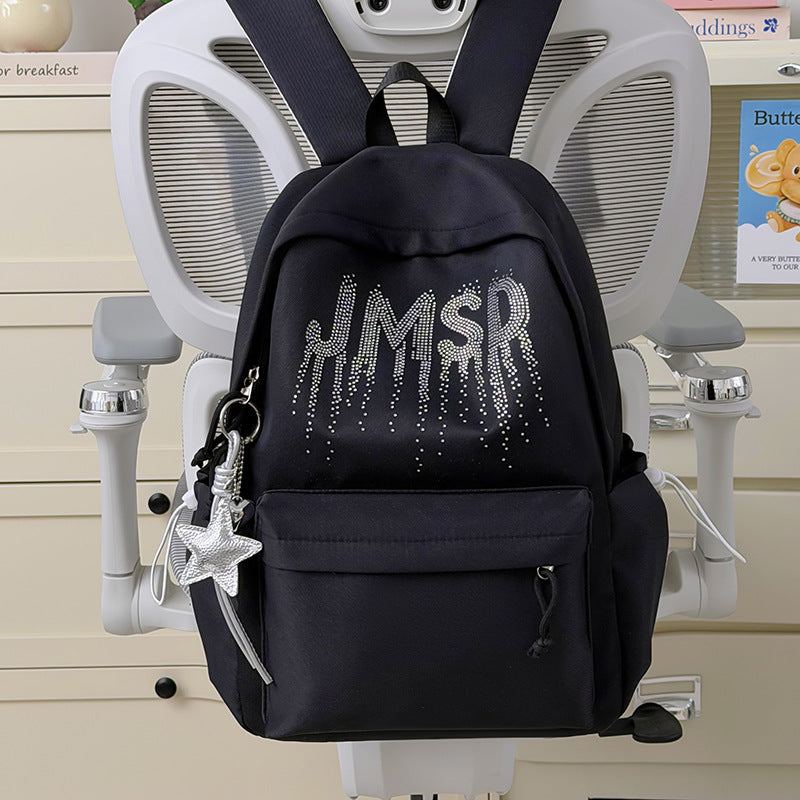 Decorative Rhinestone-Embellished Backpack Kalsten