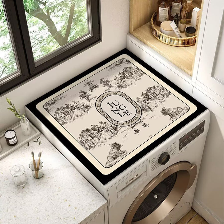 Decorative Floral Laundry Room Counter Mat Kalsten