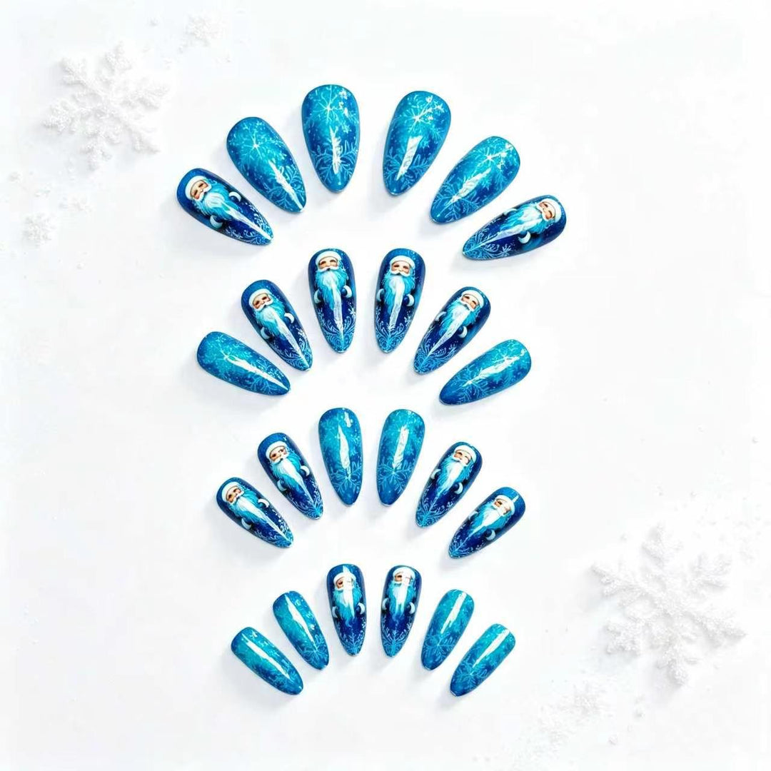 Artificial nails with festive Santa design Kalsten