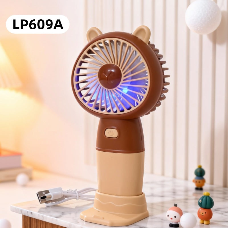 Ladies Portable Handheld Fan with Animal Design Kalsten