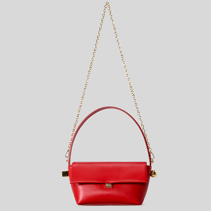Elegant Leather Handheld Purse