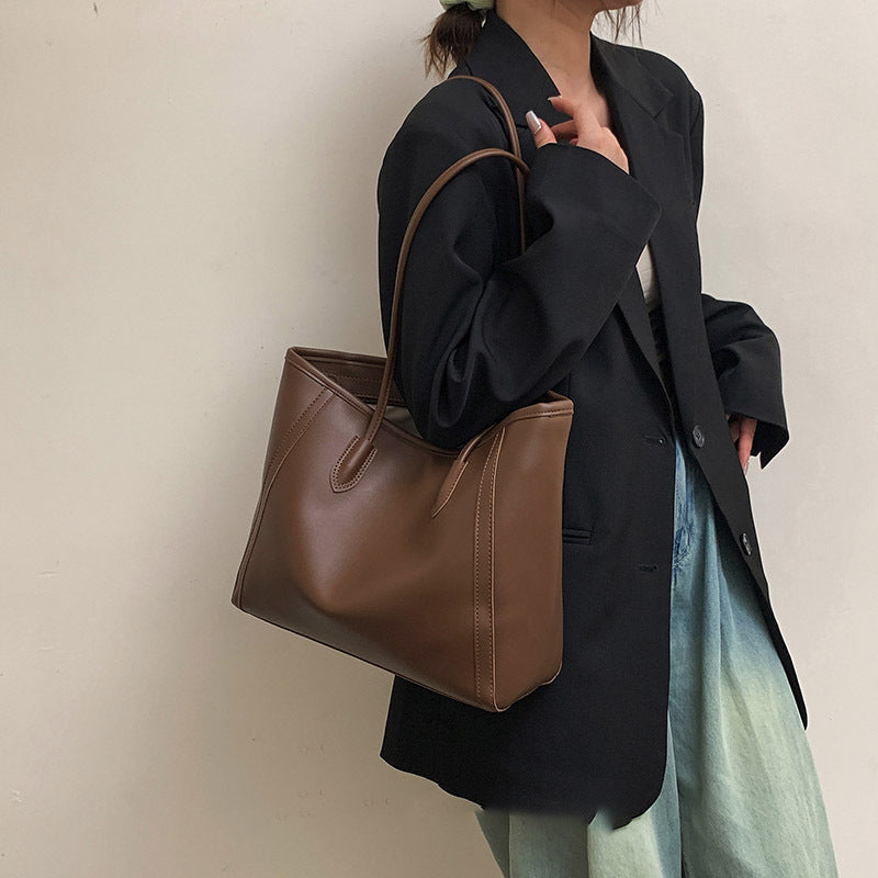 Classic Faux Leather Tote Bag Kalsten