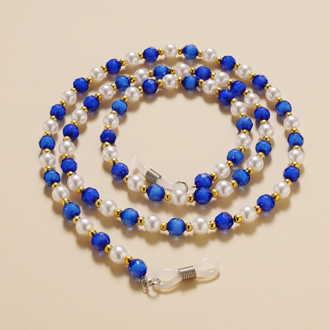 Elegant Pearl and Crystal Eyewear Chain kalsten