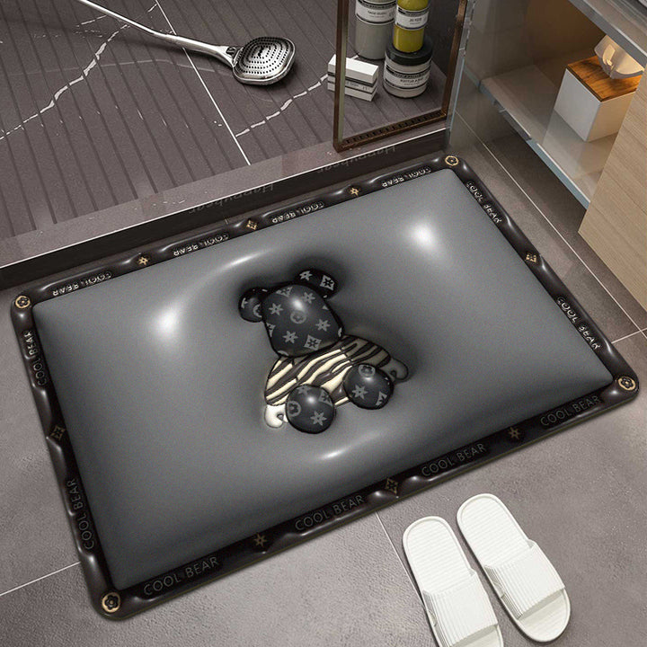 Cute Panda-Themed Bath Mat