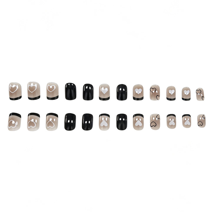 Creative Heart-Patterned Nail Art Enhancements Kalsten