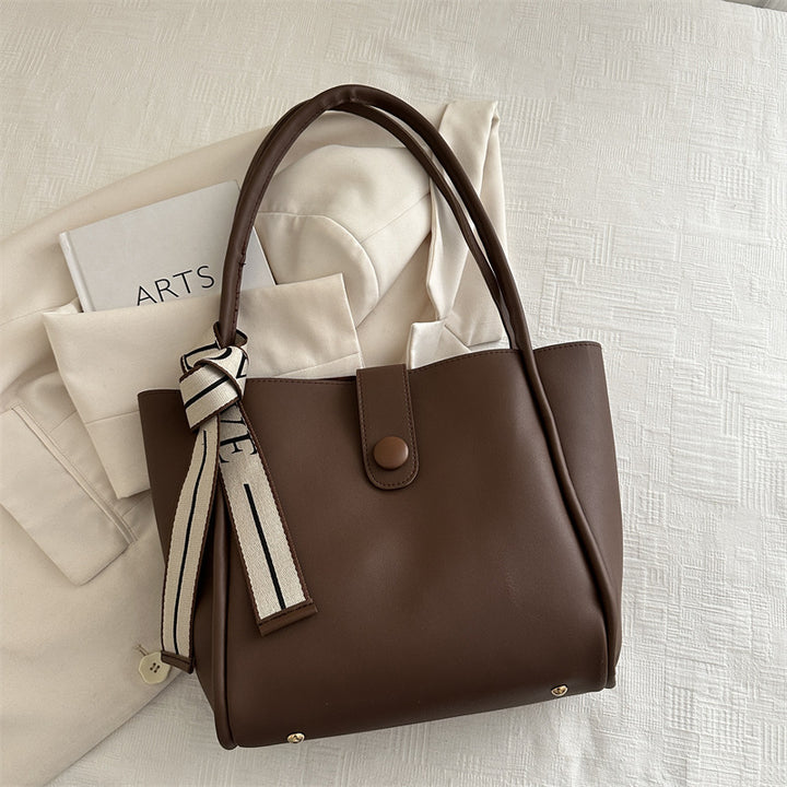 Minimalist Faux Leather Tote