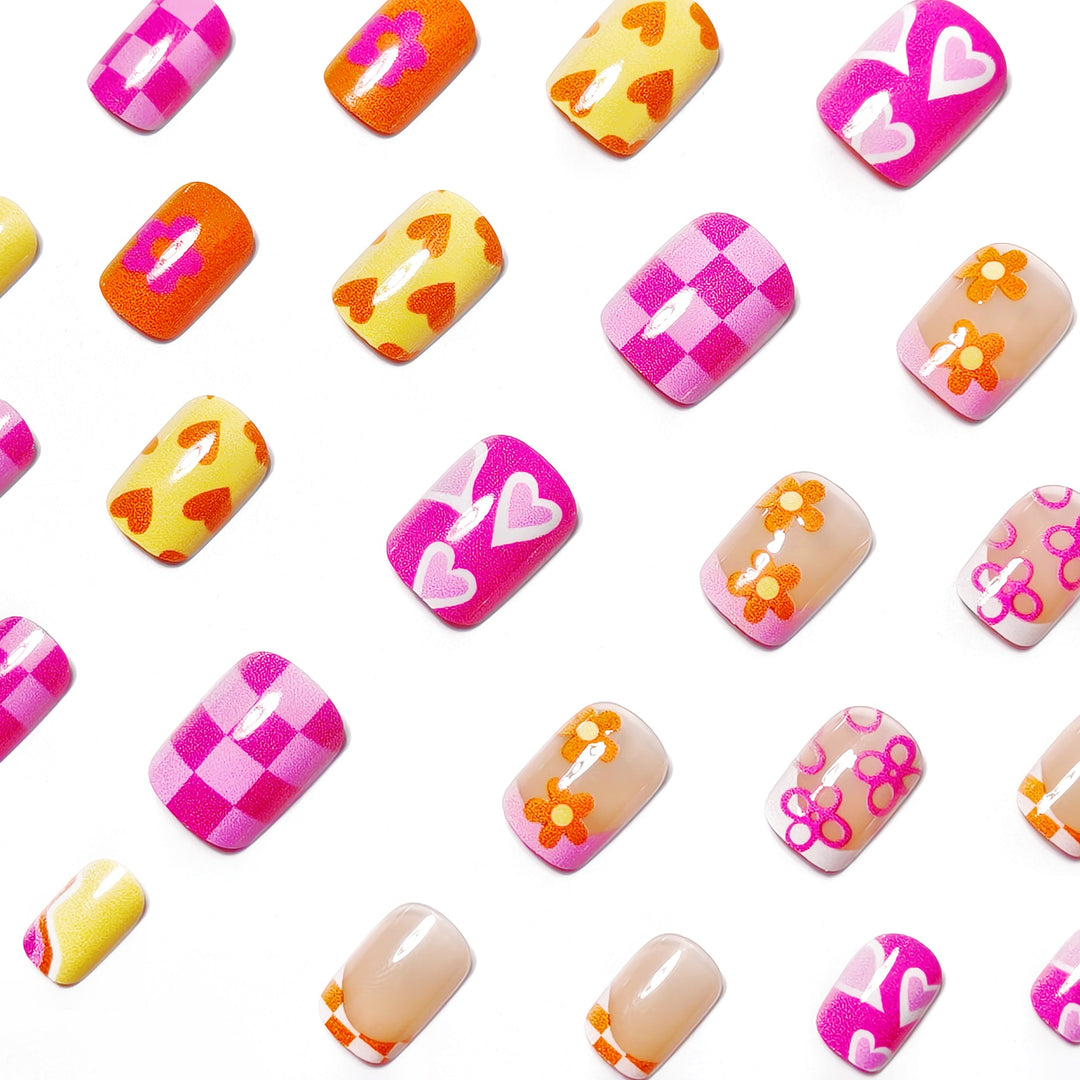 Vibrant Floral Nail Art Kalsten