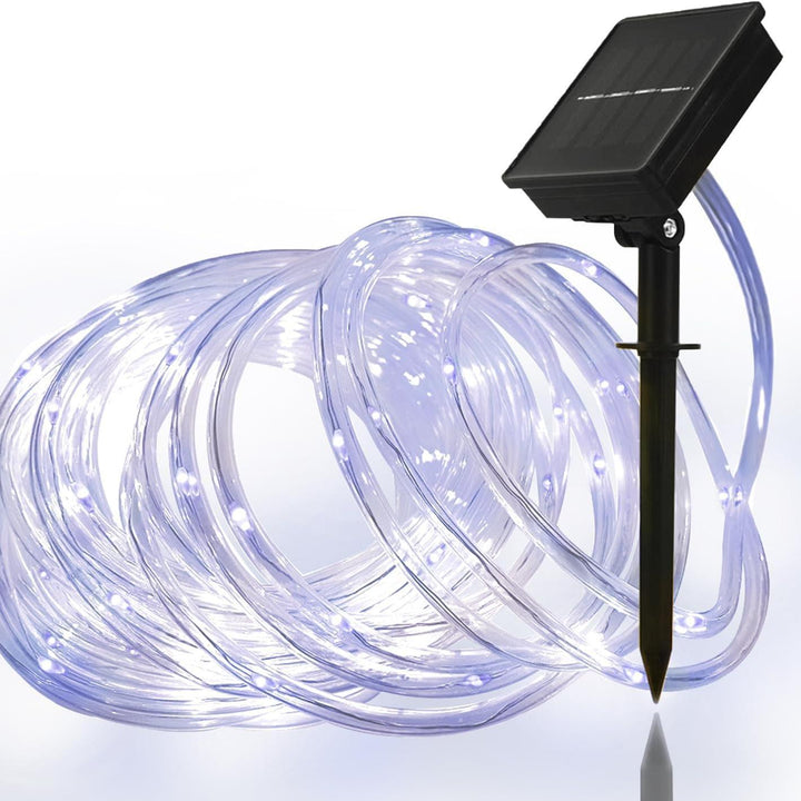 Solar-Powered Warm White Flexible LED Rope Lights For Tree And Landscape Wrapping Kalsten