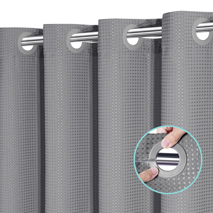 Textured Waterproof Shower Curtain Kalsten