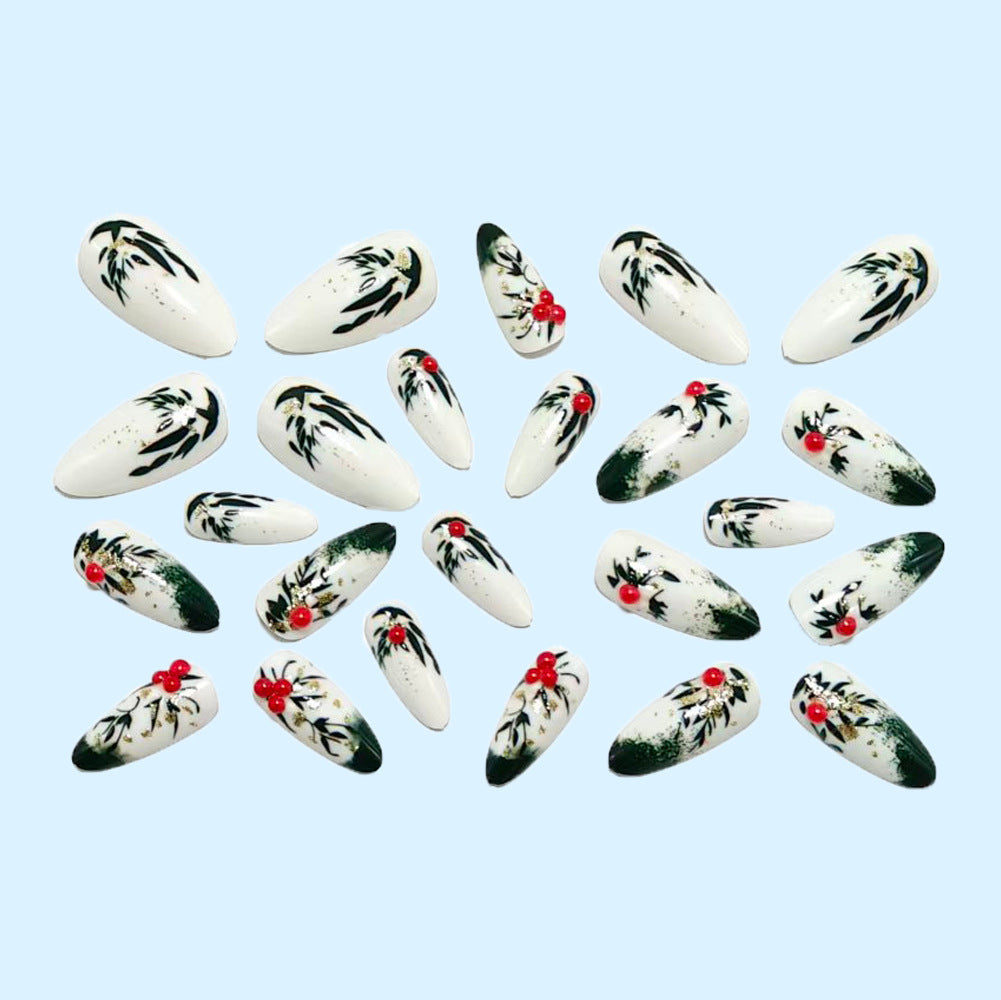 Artificial nails with festive flower design Kalsten