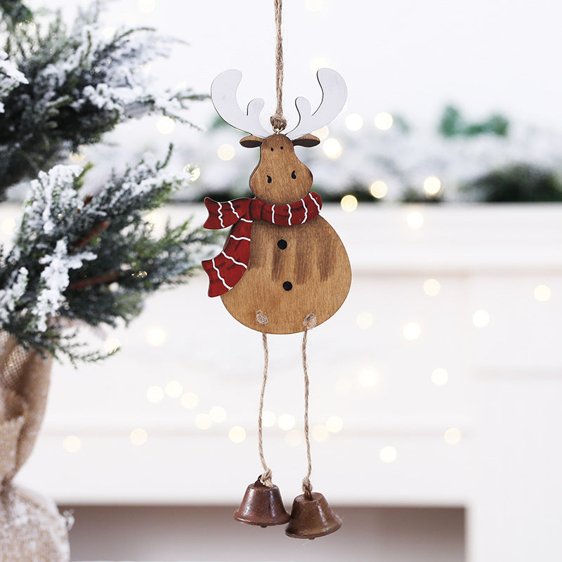 Wooden Reindeer Hanging Ornament