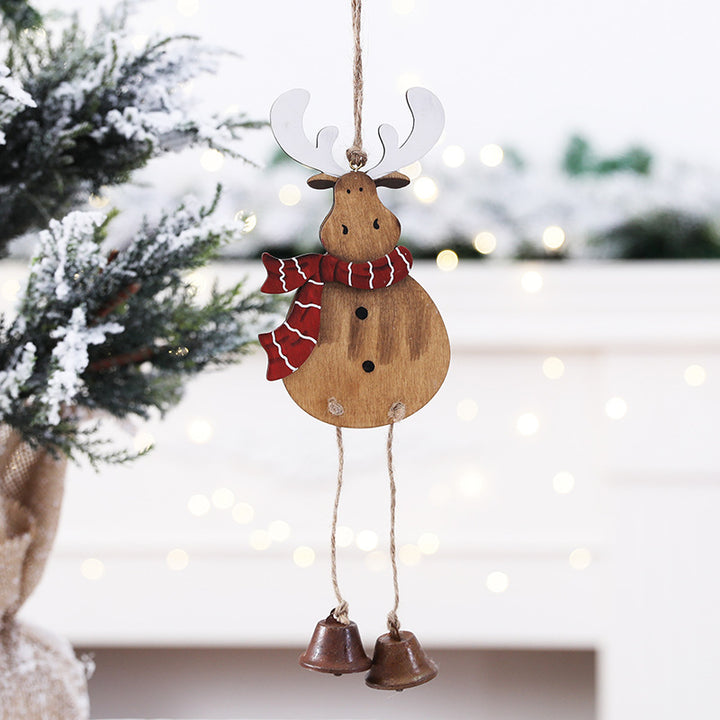 Wooden Reindeer Hanging Ornament