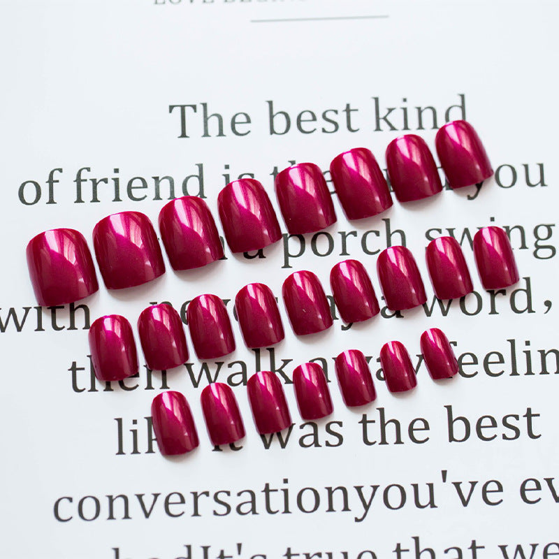 Glossy Medium-Length Press-On Nail Set Kalsten