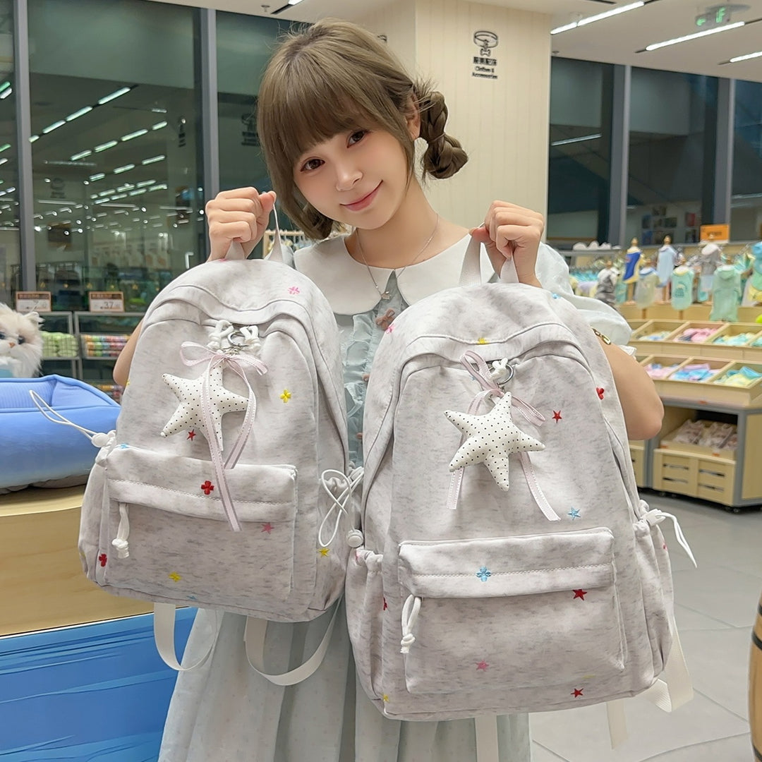 Casual Embroidered Star Backpack Kalsten
