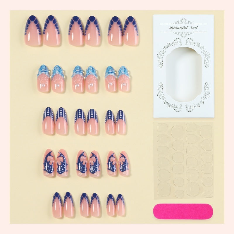 Acrylic nail set with modern design and elegant accents Kalsten